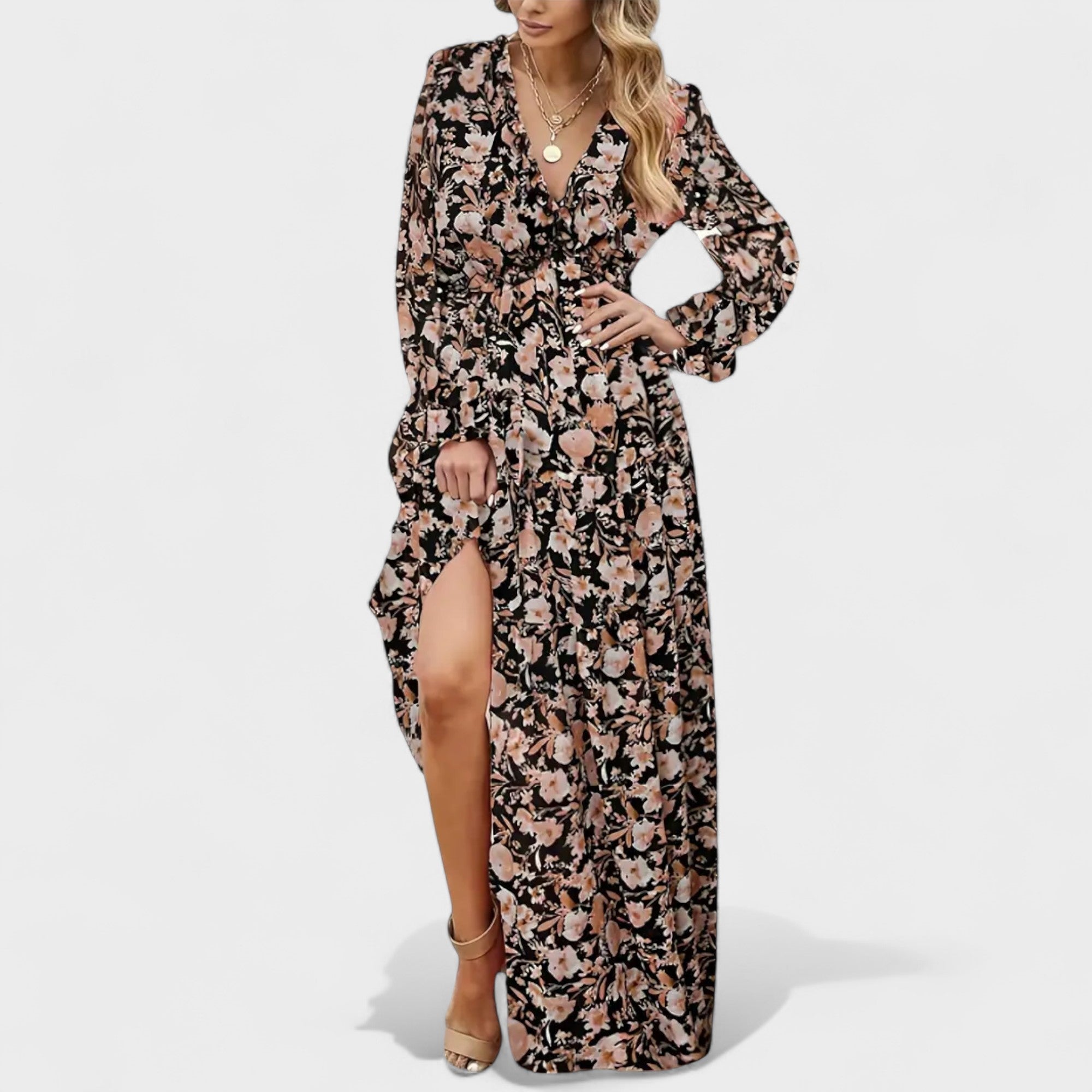 Zera | Floral Tiered Maxi Dress