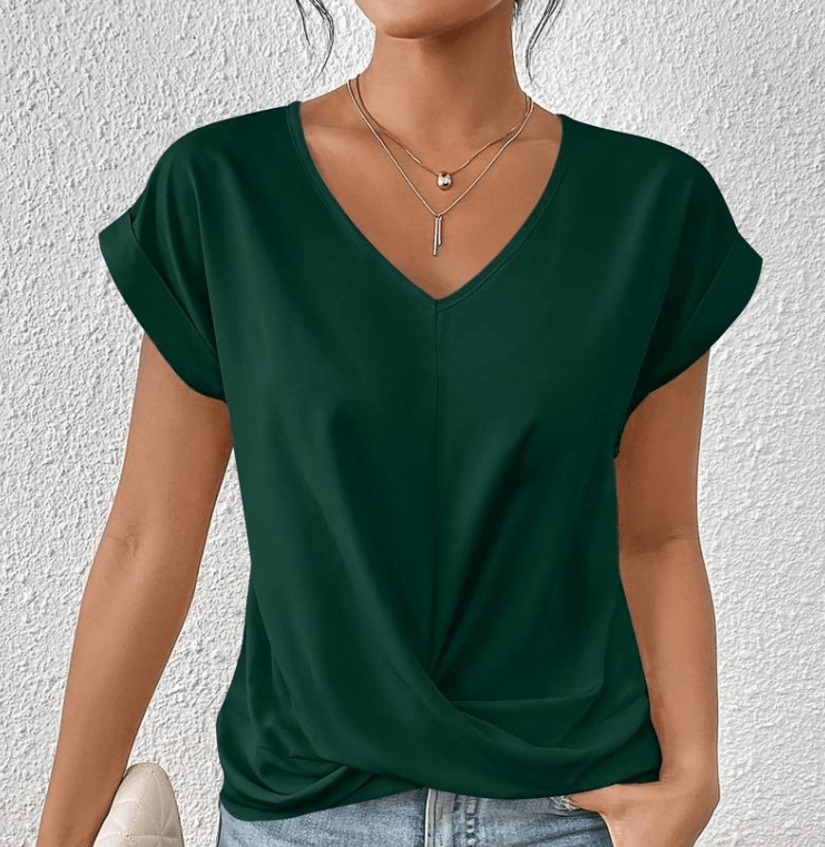 Carolyn | Tummy-Covering V-Neck Top