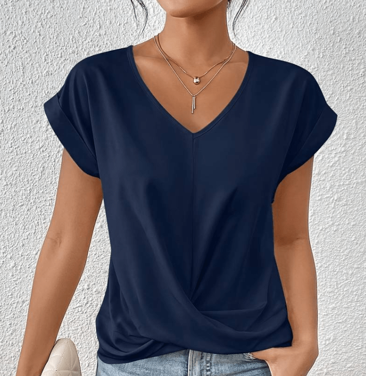 Carolyn | Tummy-Covering V-Neck Top