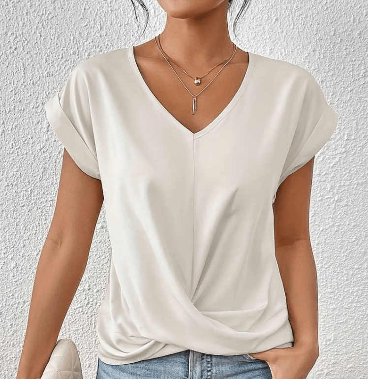 Carolyn | Tummy-Covering V-Neck Top