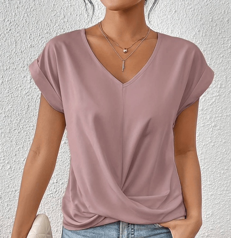 Carolyn | Tummy-Covering V-Neck Top